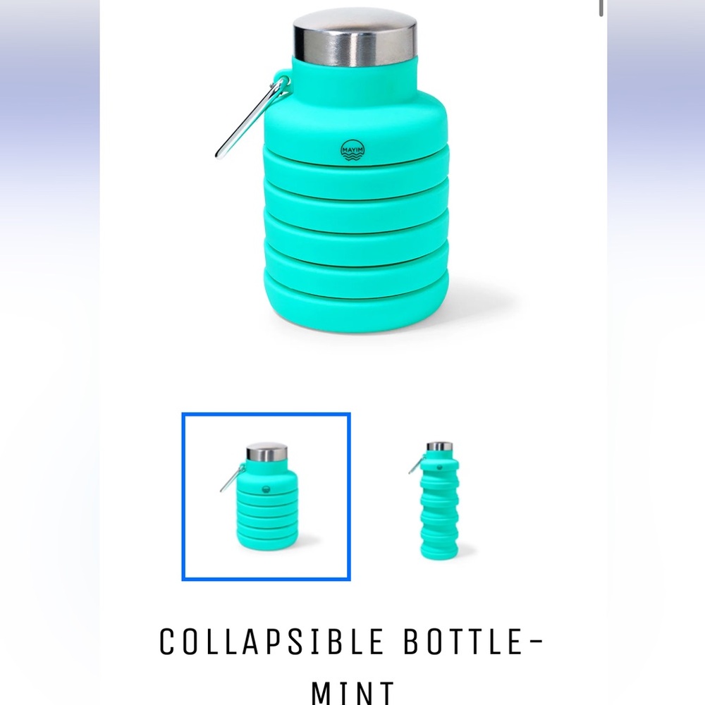 COLLAPSIBLE TEAL/MINT MAYIM WATER BOTTLE